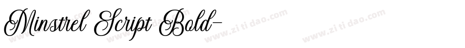 Minstrel Script Bold字体转换